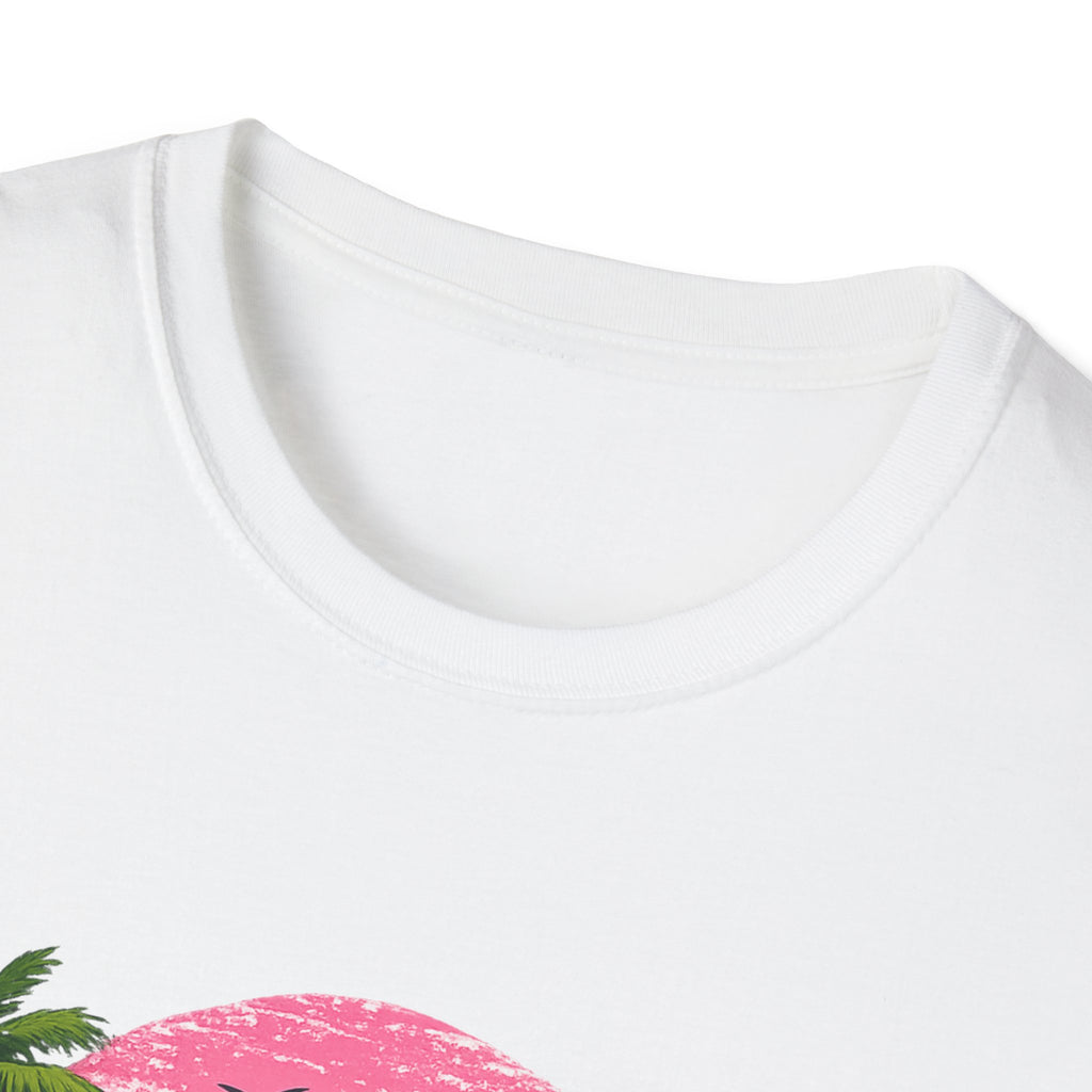 Salty Soul Tropical Sunset T-Shirt — Beach Palm Trees Retro Surf Tee