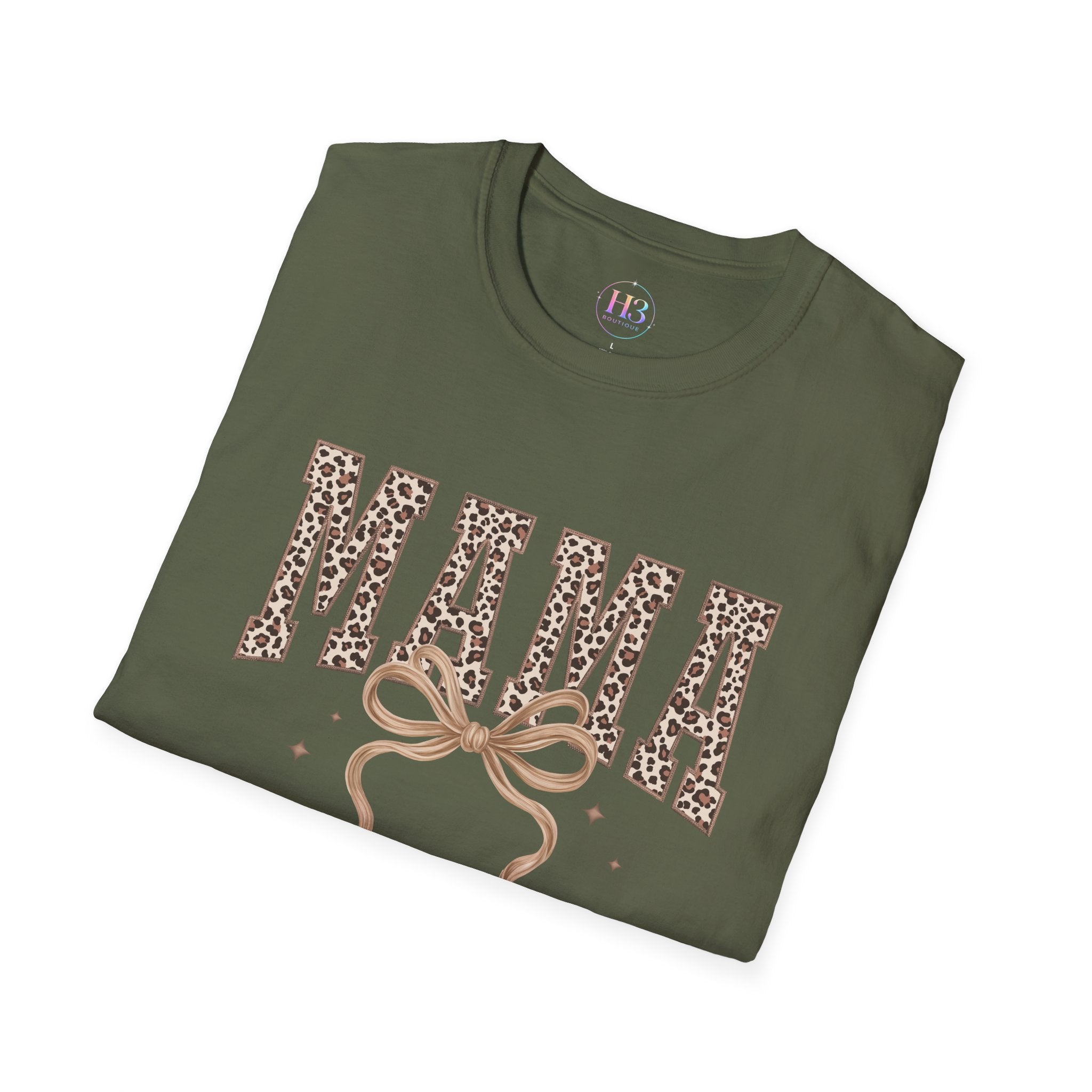 Mama Leopard Print T-Shirt