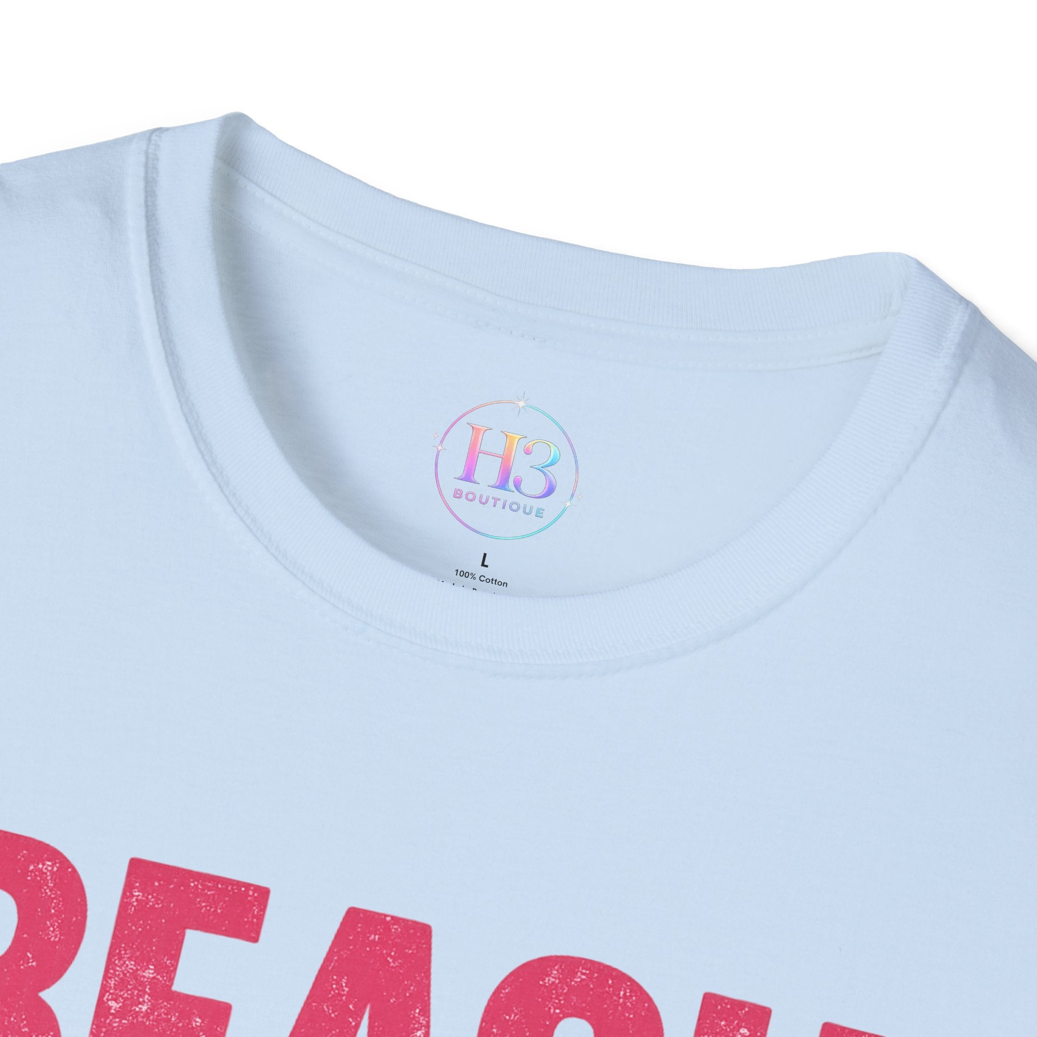 Beach Vibes T-Shirt — Casual Summer Tee with Retro Script