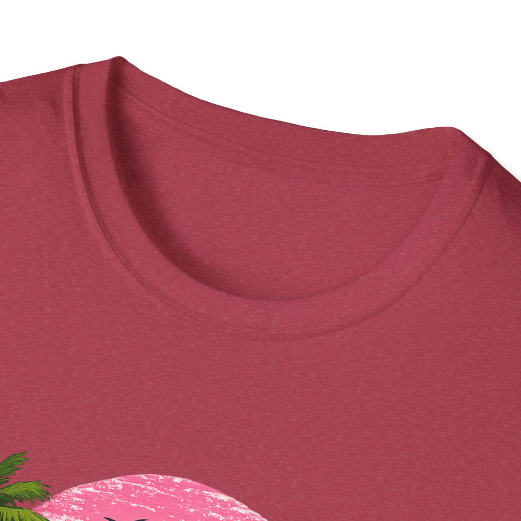 Salty Soul Tropical Sunset T-Shirt — Beach Palm Trees Retro Surf Tee