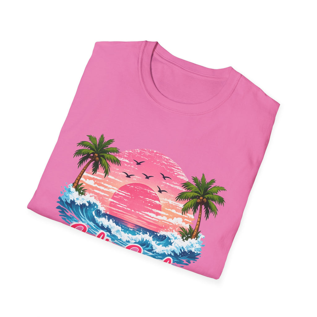 Salty Soul Tropical Sunset T-Shirt — Beach Palm Trees Retro Surf Tee