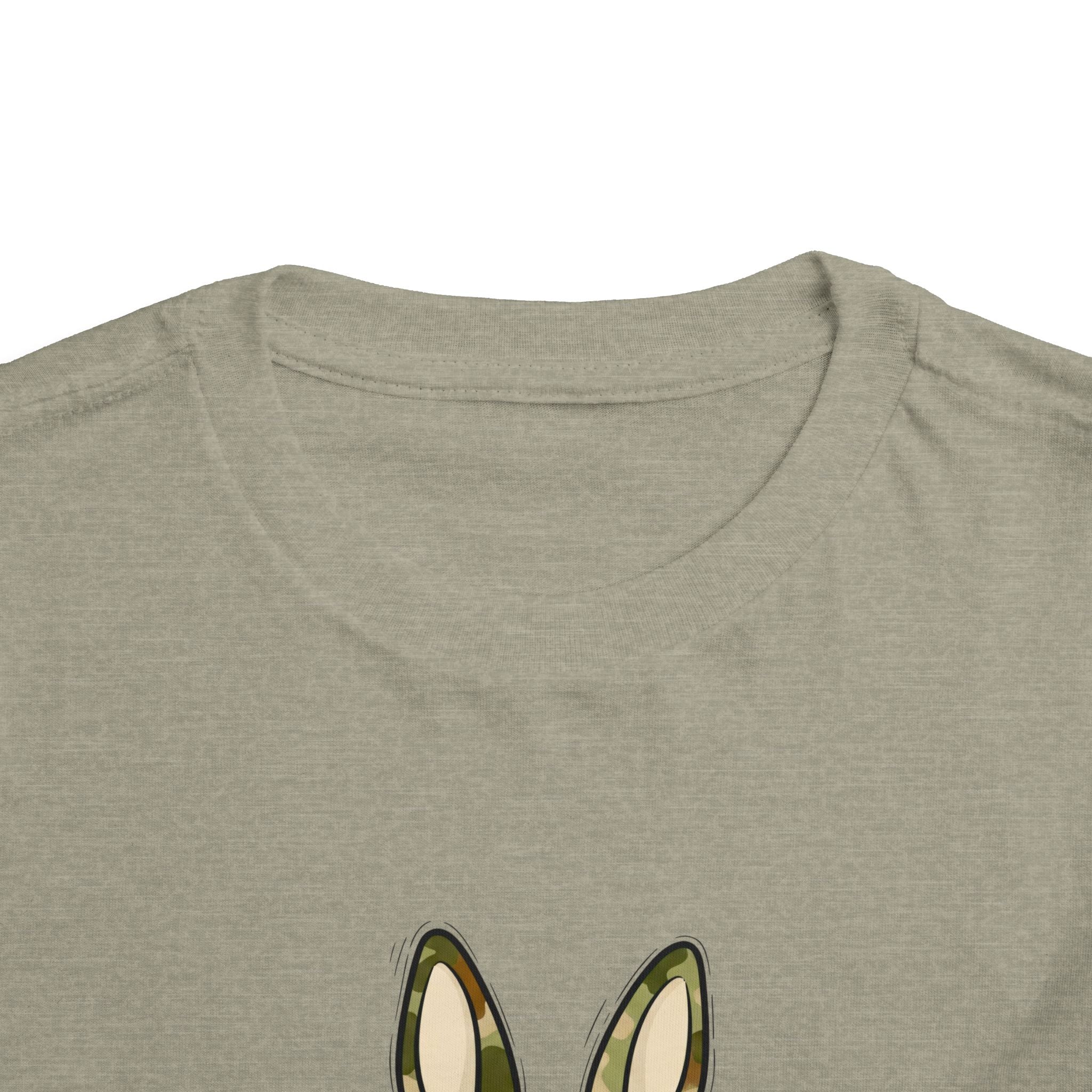Toddler Tee — Camouflage Bunny "Egg Hunter" Easter Shirt