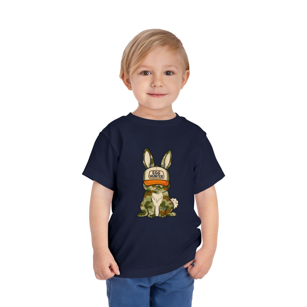 Toddler Tee — Camouflage Bunny "Egg Hunter" Easter Shirt