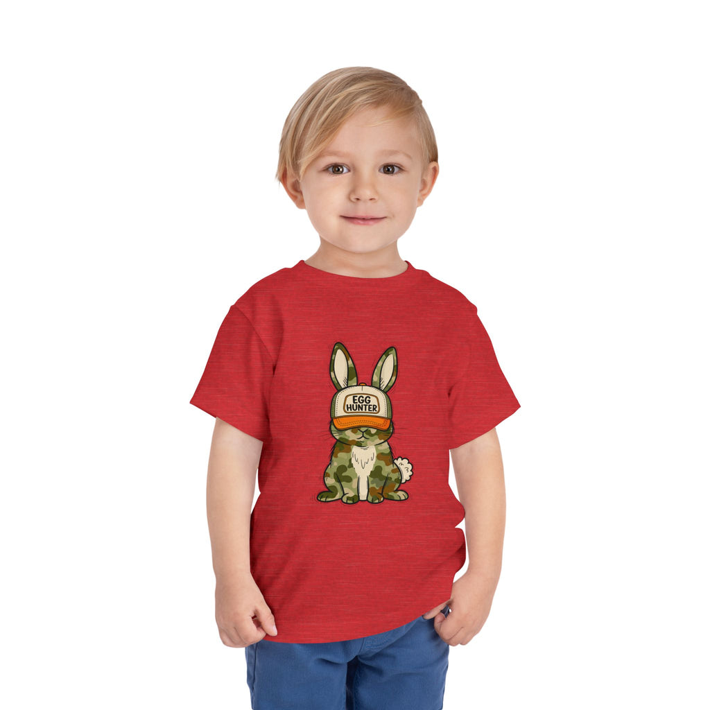 Toddler Tee — Camouflage Bunny "Egg Hunter" Easter Shirt