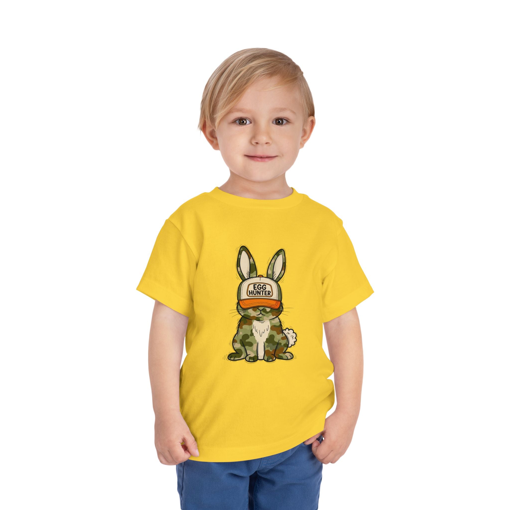 Toddler Tee — Camouflage Bunny "Egg Hunter" Easter Shirt