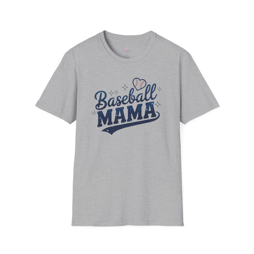 Baseball Mama T-Shirt — Cute Heart Baseball Mom Tee for Game Day