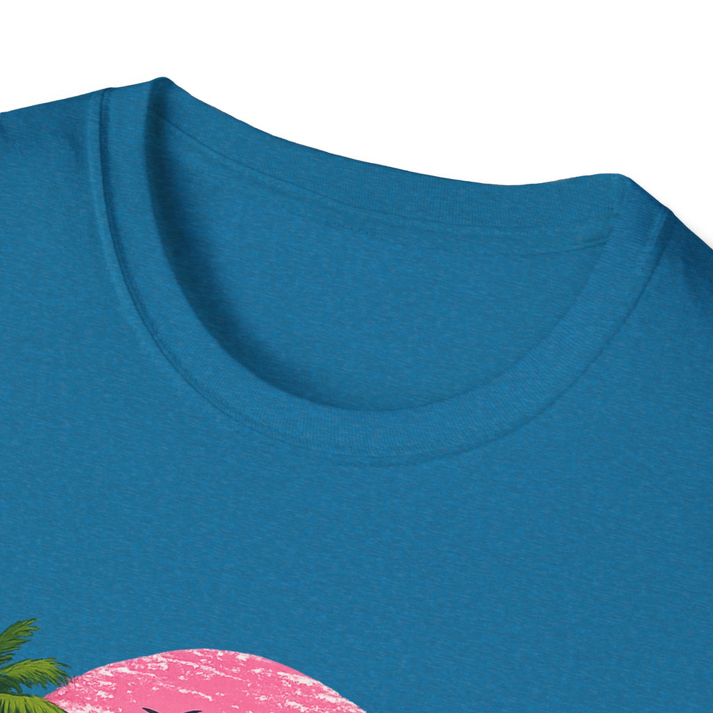 Salty Soul Tropical Sunset T-Shirt — Beach Palm Trees Retro Surf Tee