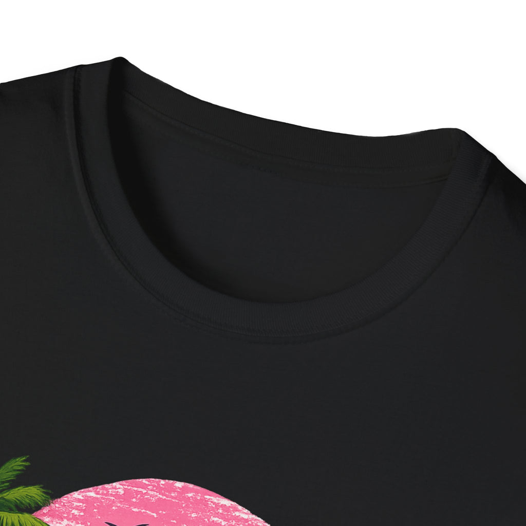 Salty Soul Tropical Sunset T-Shirt — Beach Palm Trees Retro Surf Tee