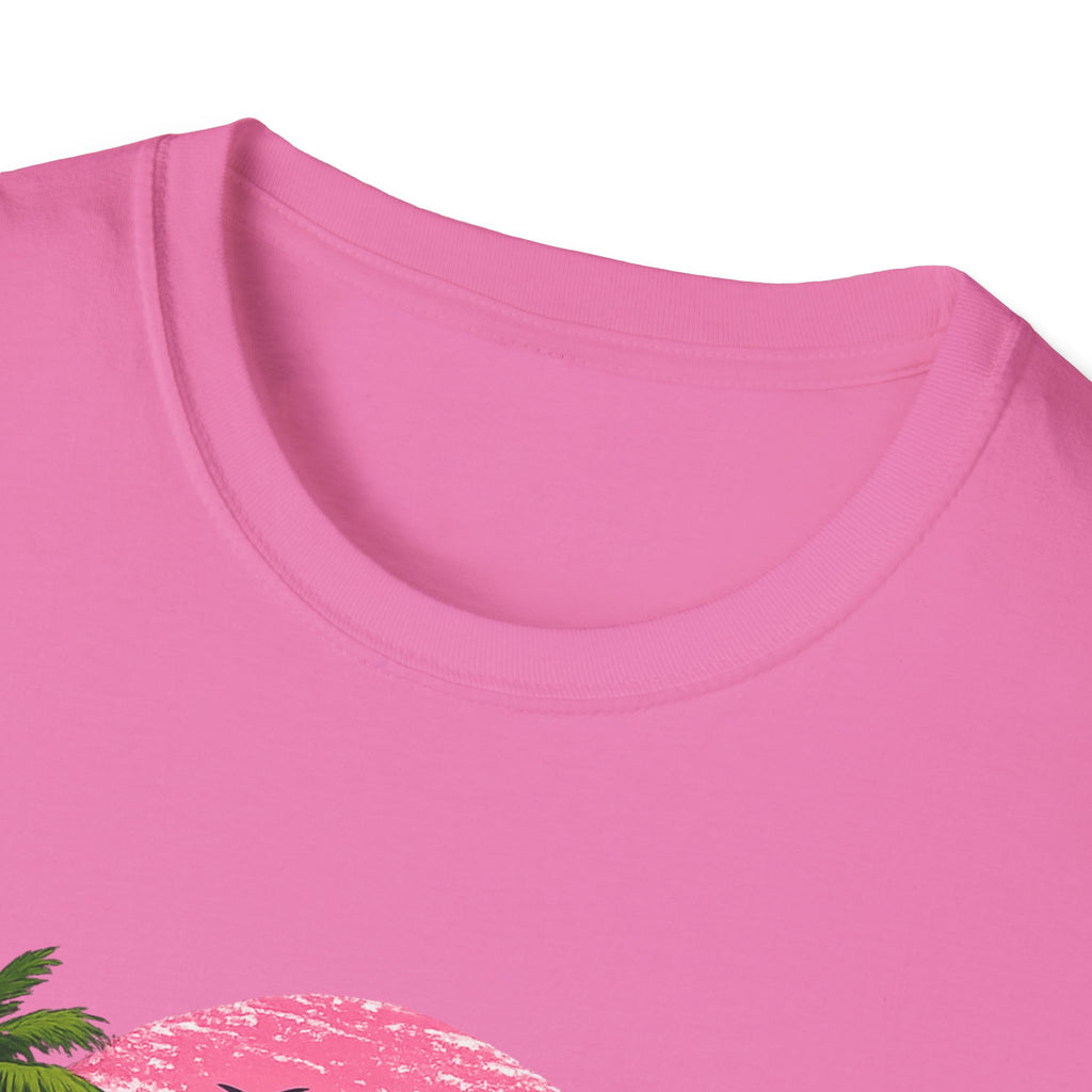 Salty Soul Tropical Sunset T-Shirt — Beach Palm Trees Retro Surf Tee