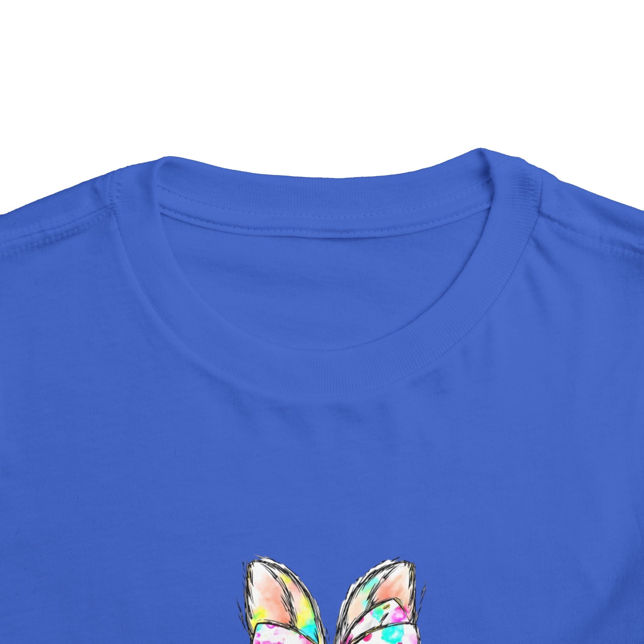 Toddler Tee — Colorful Bunny Bubble Gum Graphic