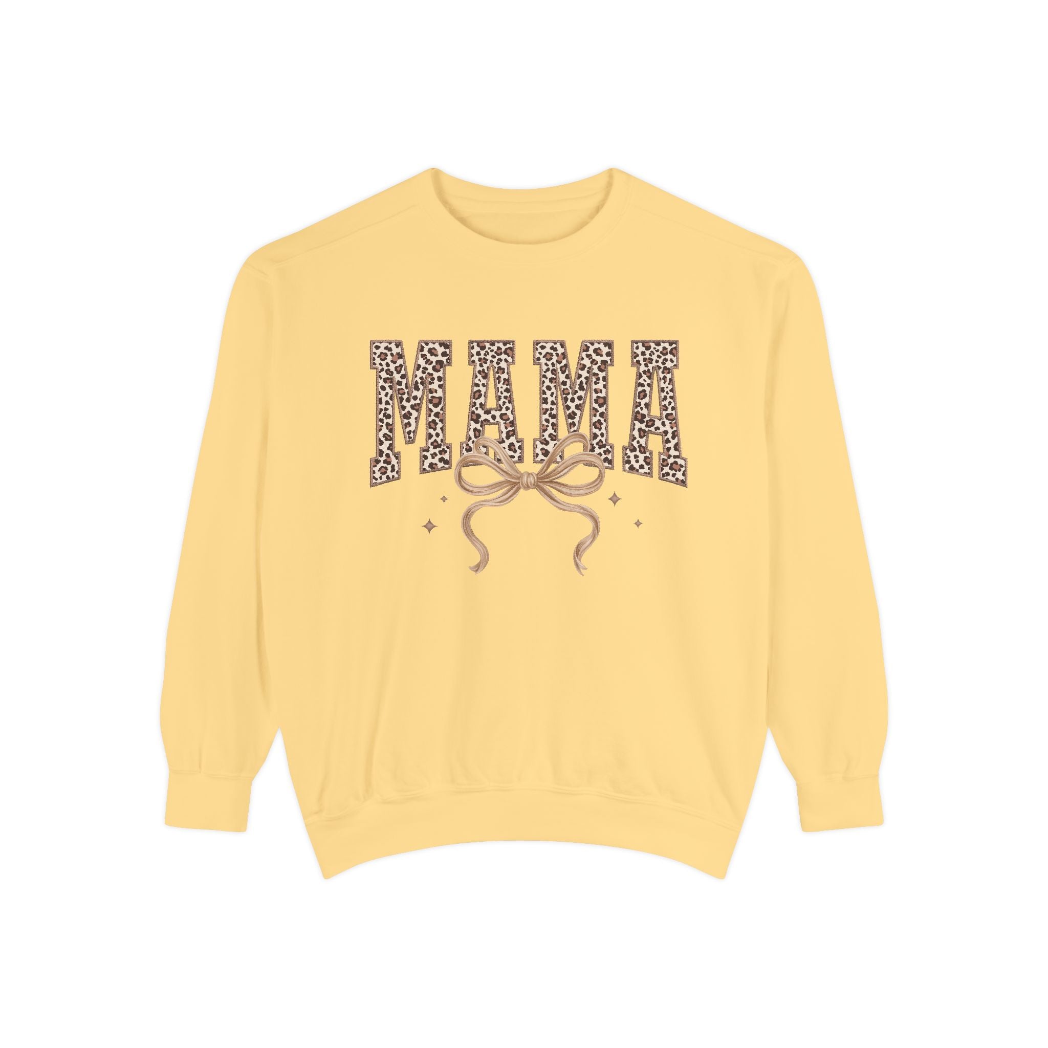 Mama Leopard Print Sweatshirt — Crewneck