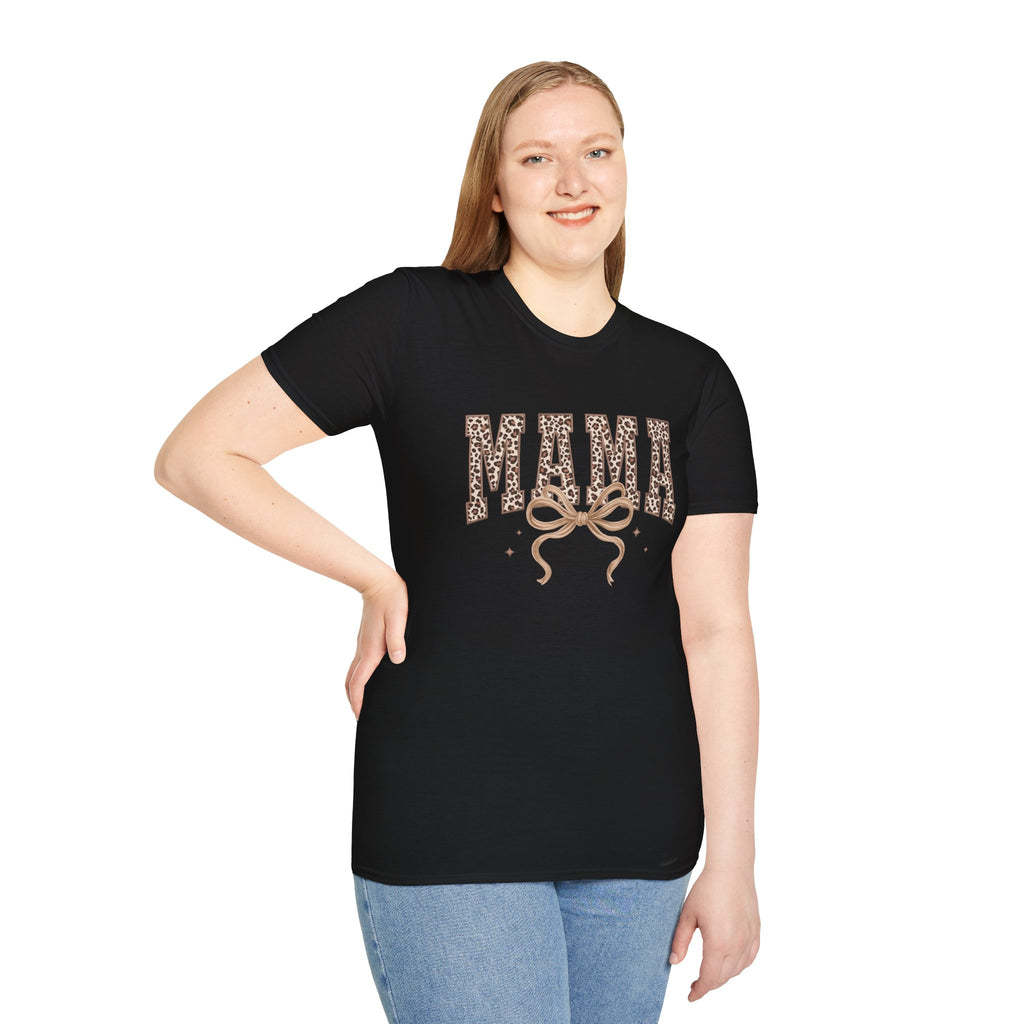 Mama Leopard Print T-Shirt