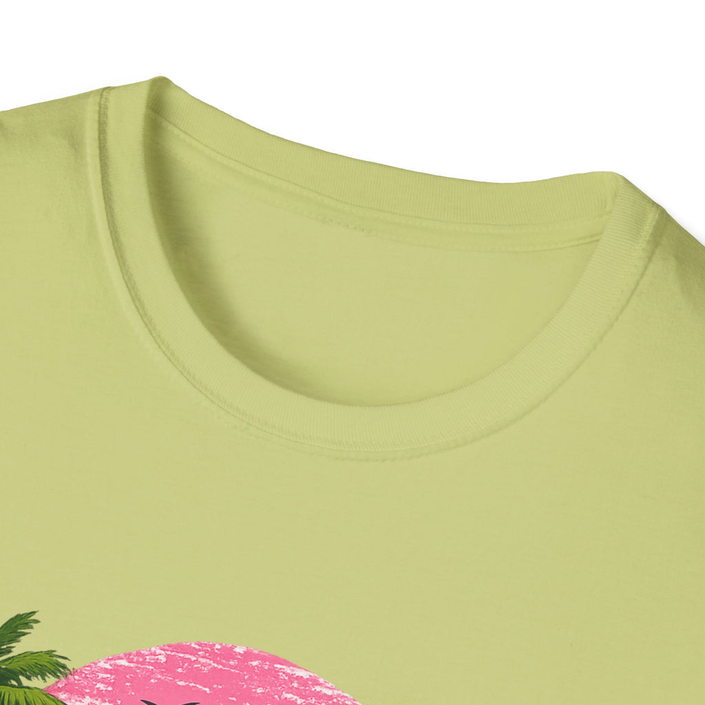 Salty Soul Tropical Sunset T-Shirt — Beach Palm Trees Retro Surf Tee