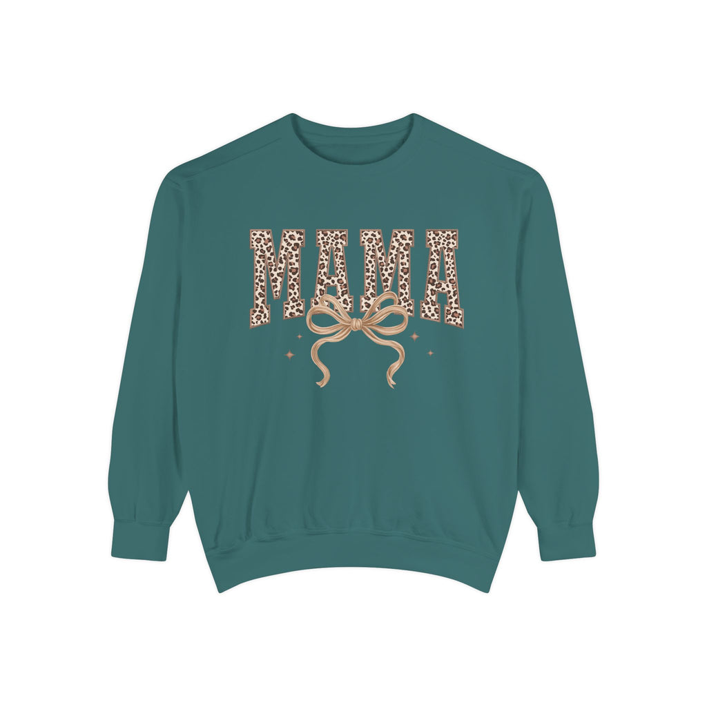 Mama Leopard Print Sweatshirt — Crewneck