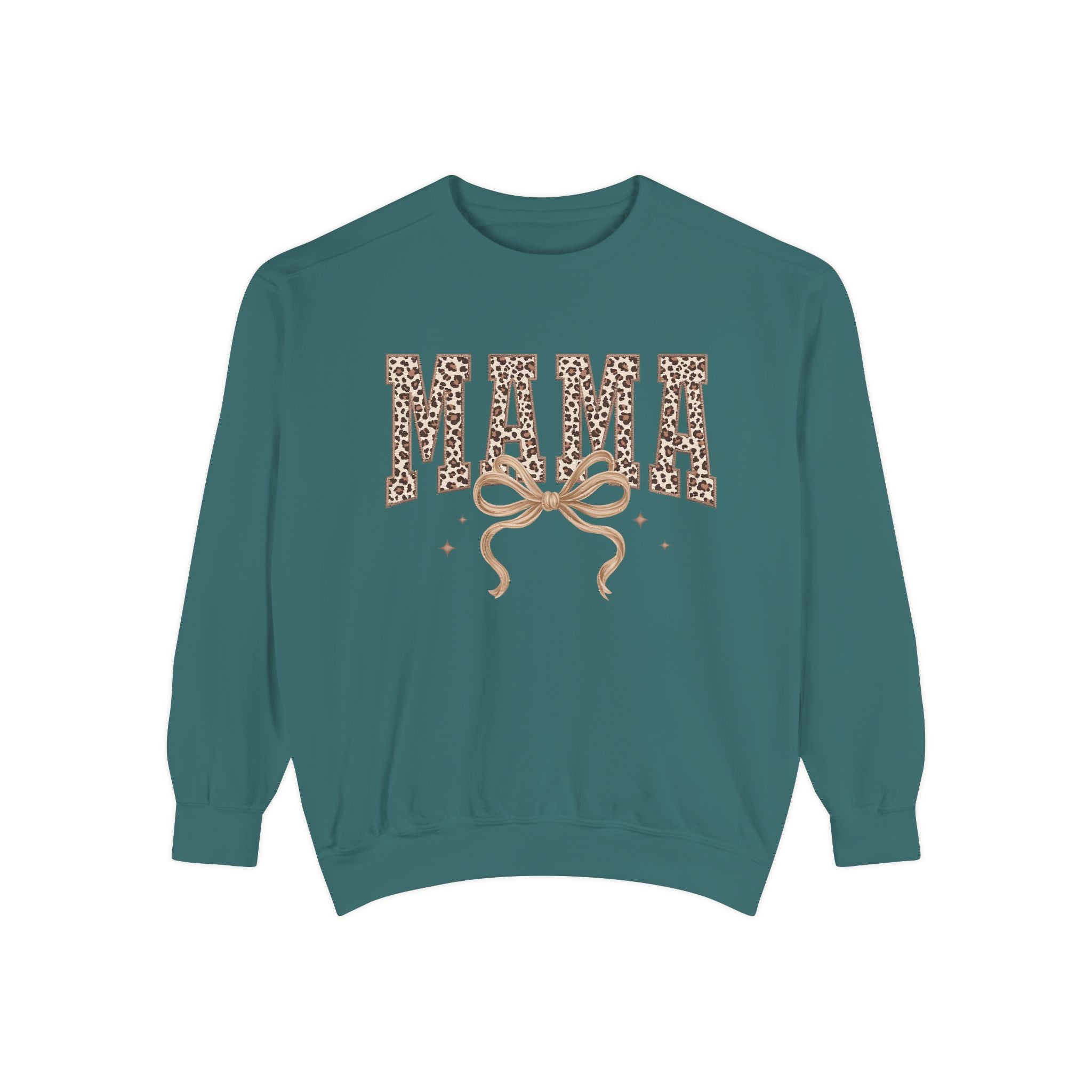 Mama Leopard Print Sweatshirt — Crewneck
