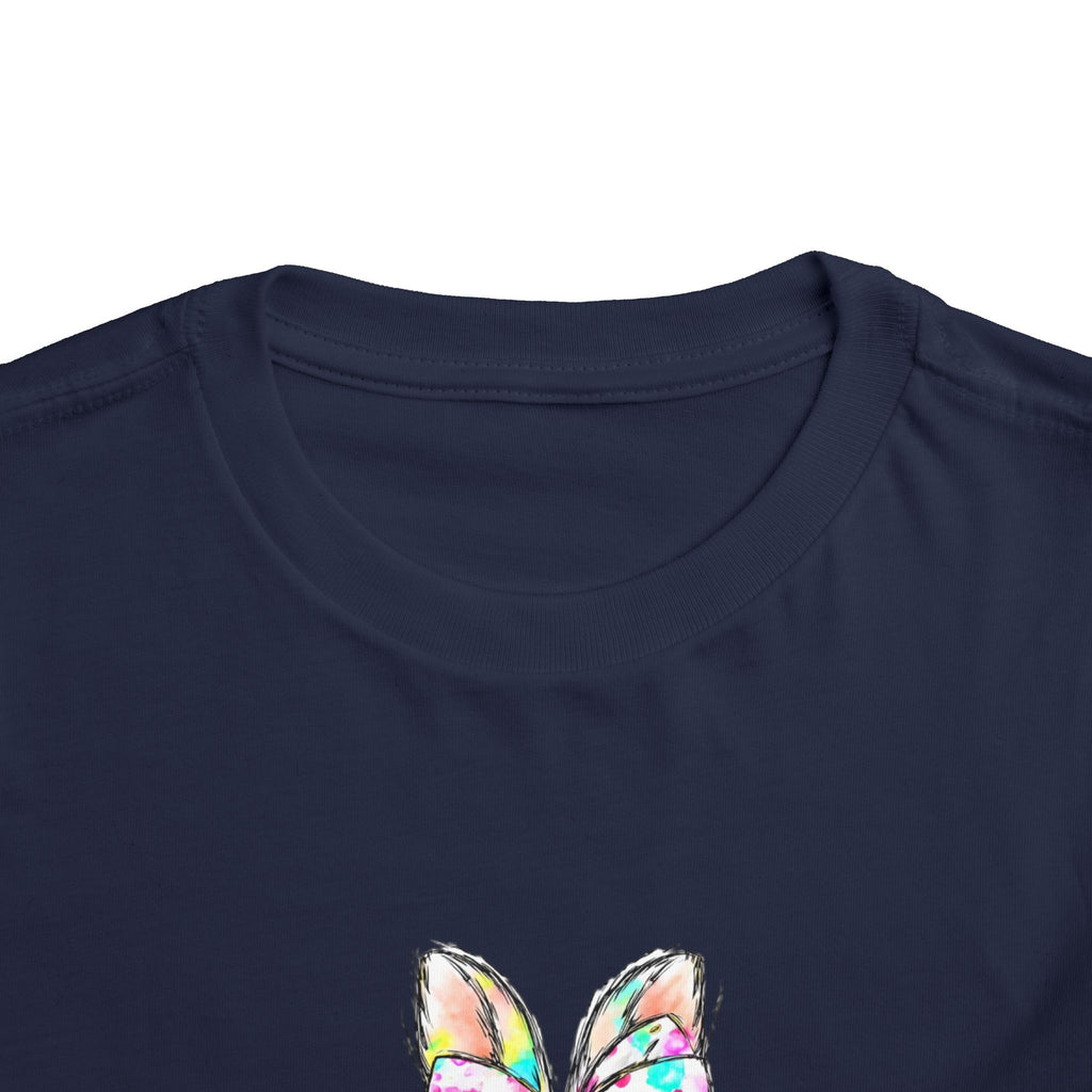 Toddler Tee — Colorful Bunny Bubble Gum Graphic