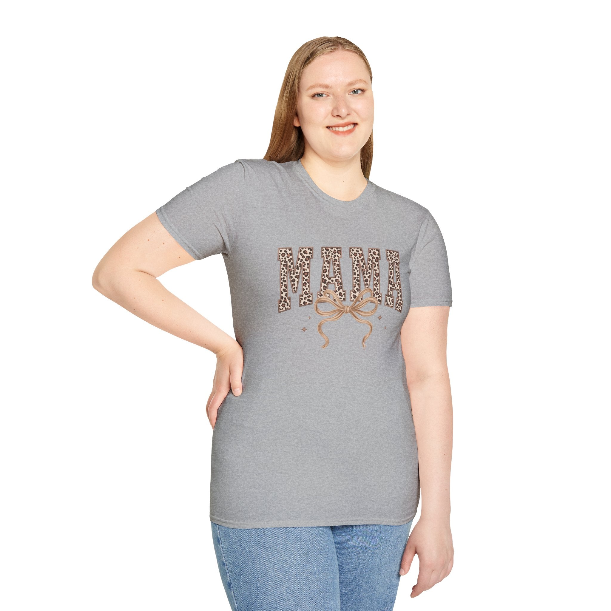 Mama Leopard Print T-Shirt