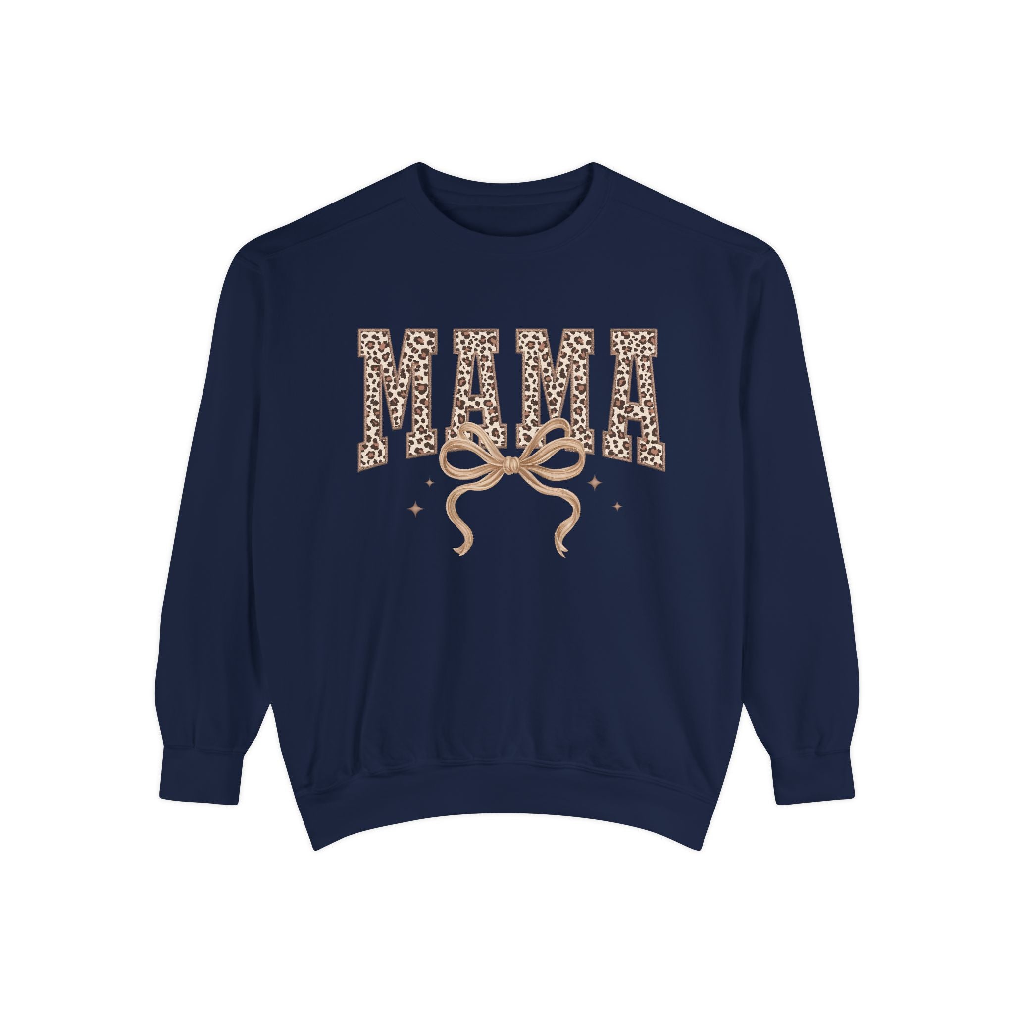 Mama Leopard Print Sweatshirt — Crewneck