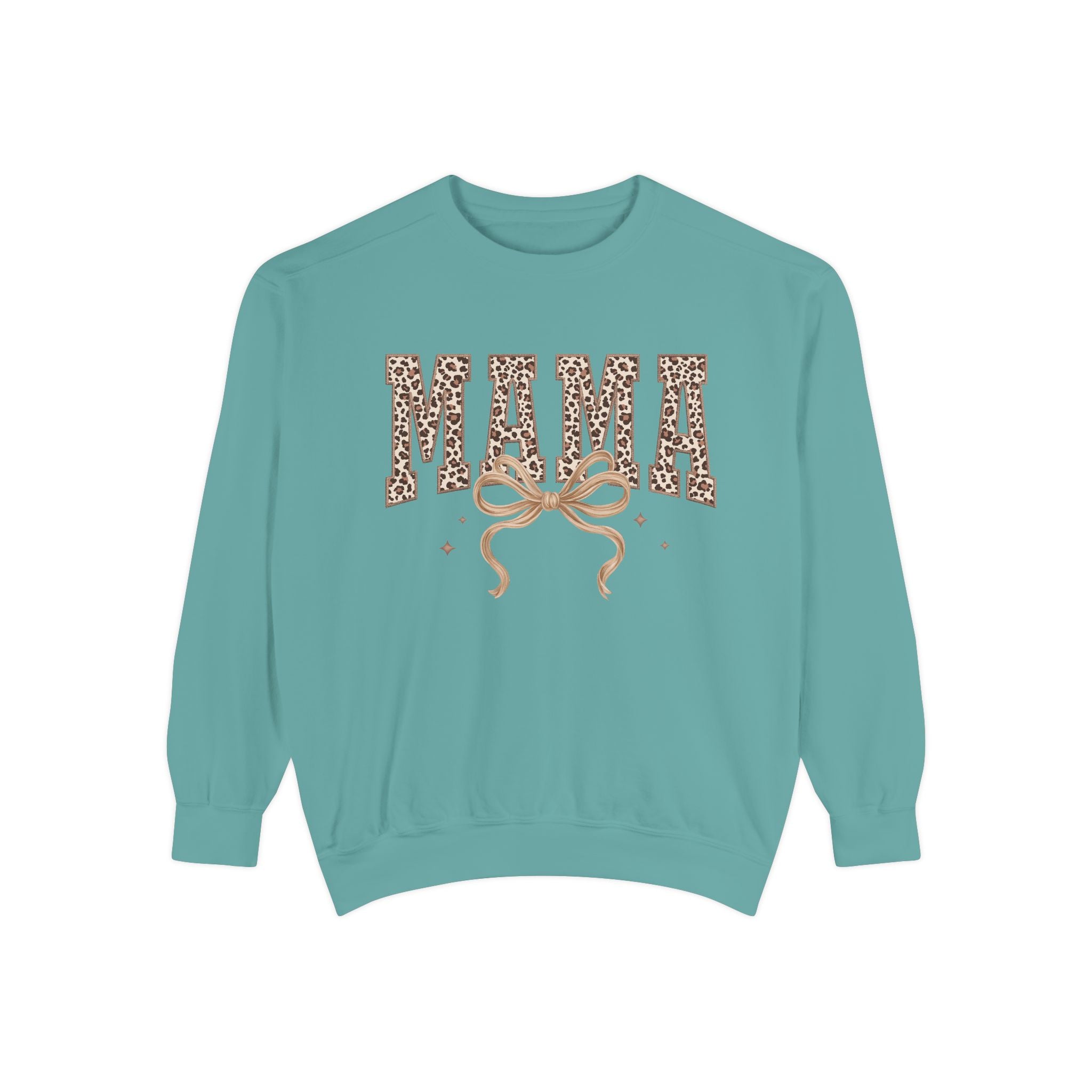 Mama Leopard Print Sweatshirt — Crewneck