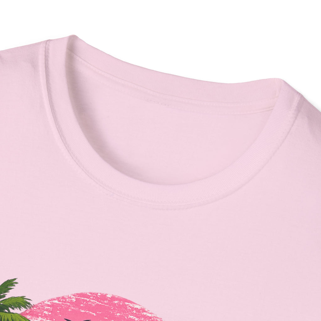 Salty Soul Tropical Sunset T-Shirt — Beach Palm Trees Retro Surf Tee