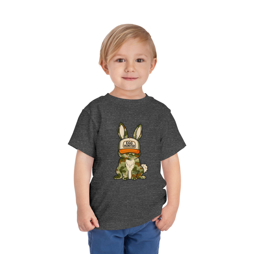 Toddler Tee — Camouflage Bunny "Egg Hunter" Easter Shirt