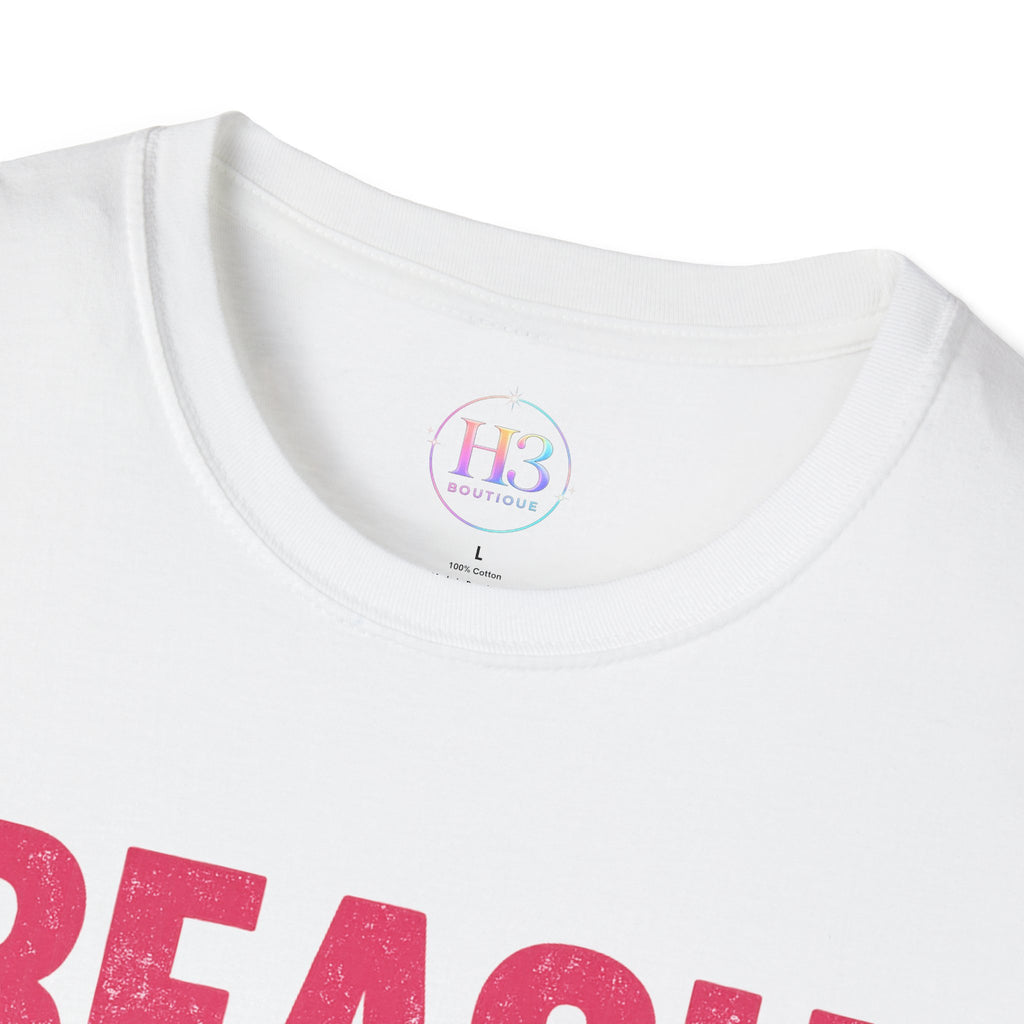 Beach Vibes T-Shirt — Casual Summer Tee with Retro Script