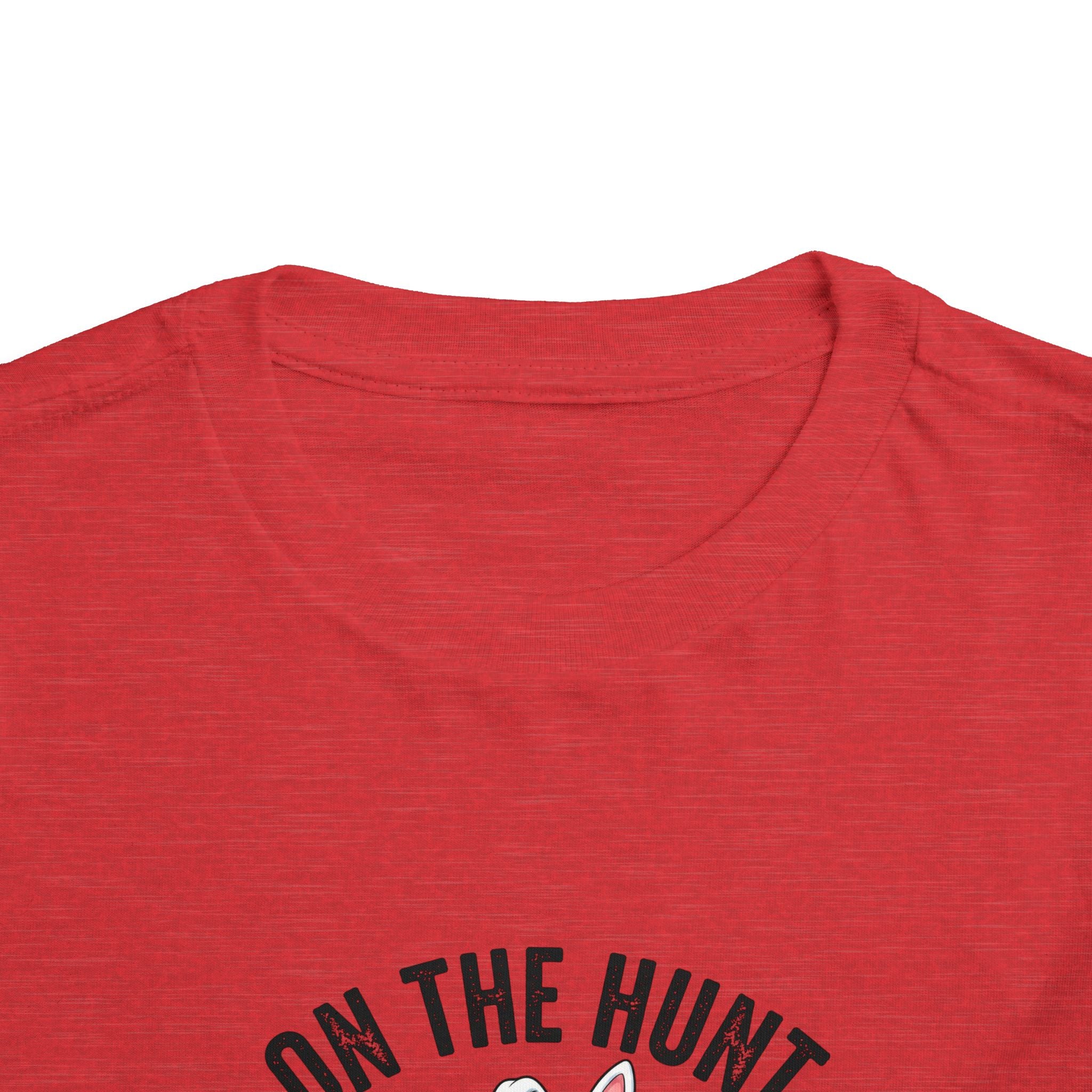 Toddler Tee — "On The Hunt" Dinosaur Easter Egg Hunt Shirt