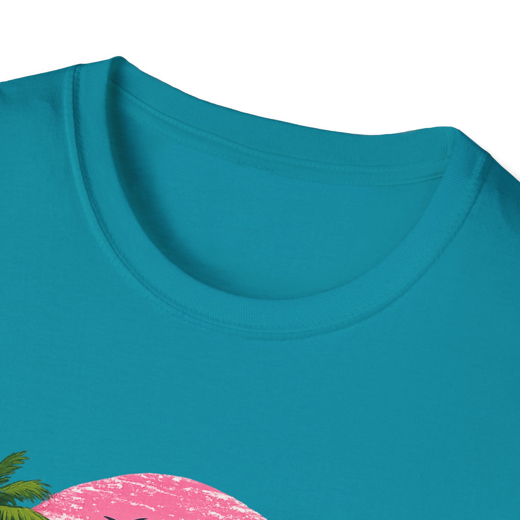 Salty Soul Tropical Sunset T-Shirt — Beach Palm Trees Retro Surf Tee