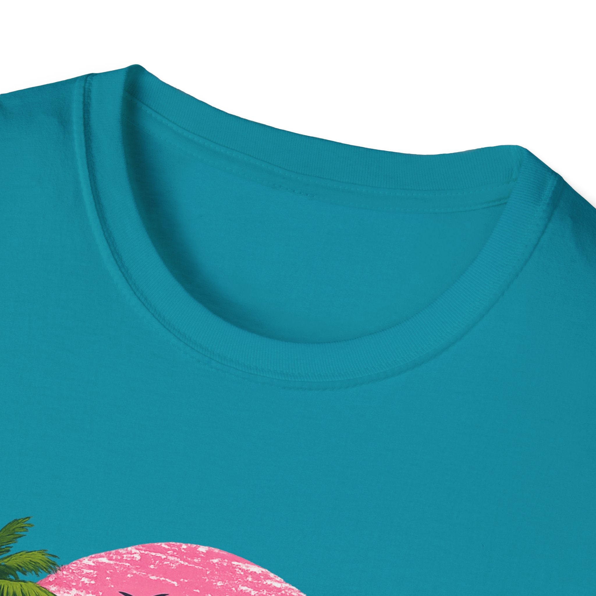 Salty Soul Tropical Sunset T-Shirt — Beach Palm Trees Retro Surf Tee