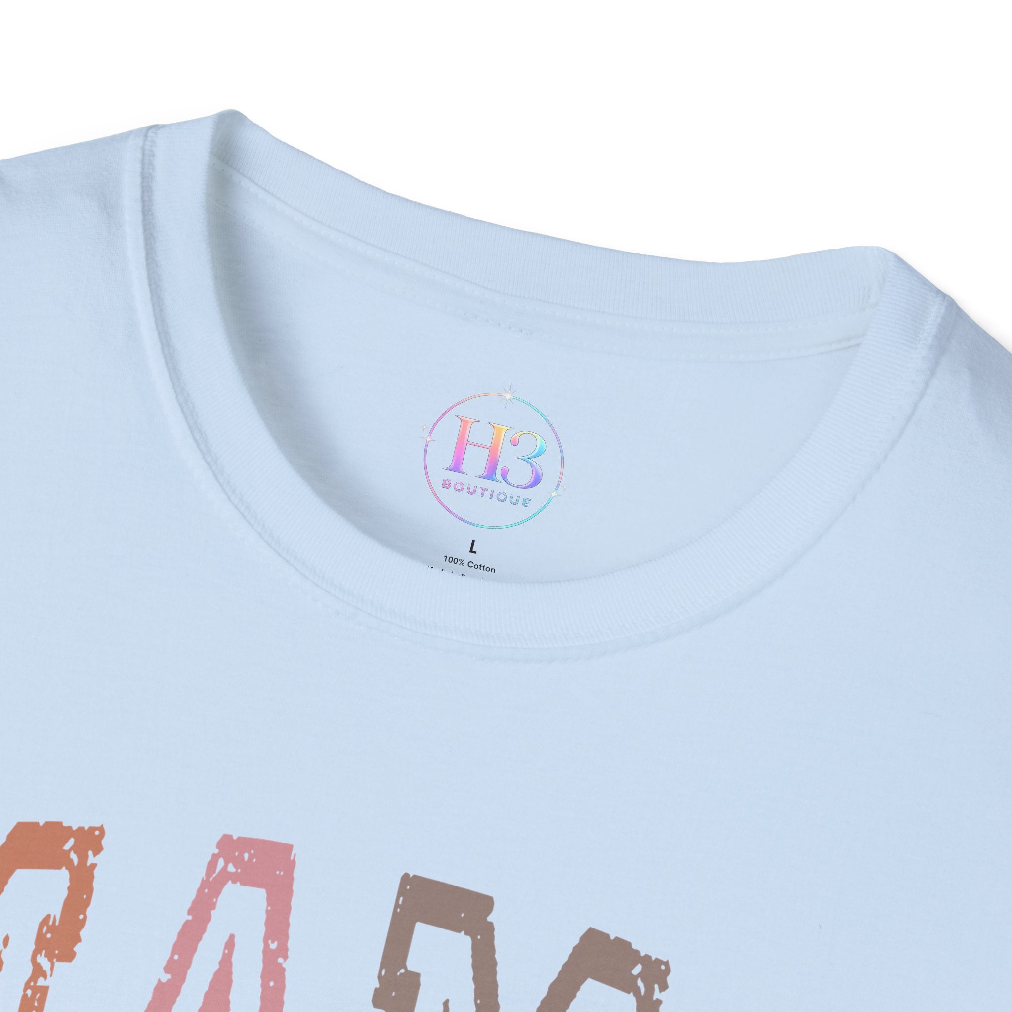 Mama Retro Script T-Shirt — Colorblock 'MAMA' Graphic Tee for Moms