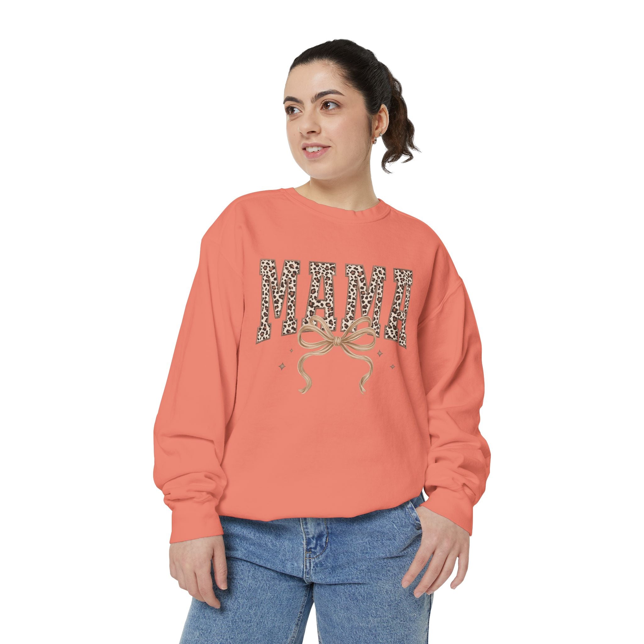Mama Leopard Print Sweatshirt — Crewneck