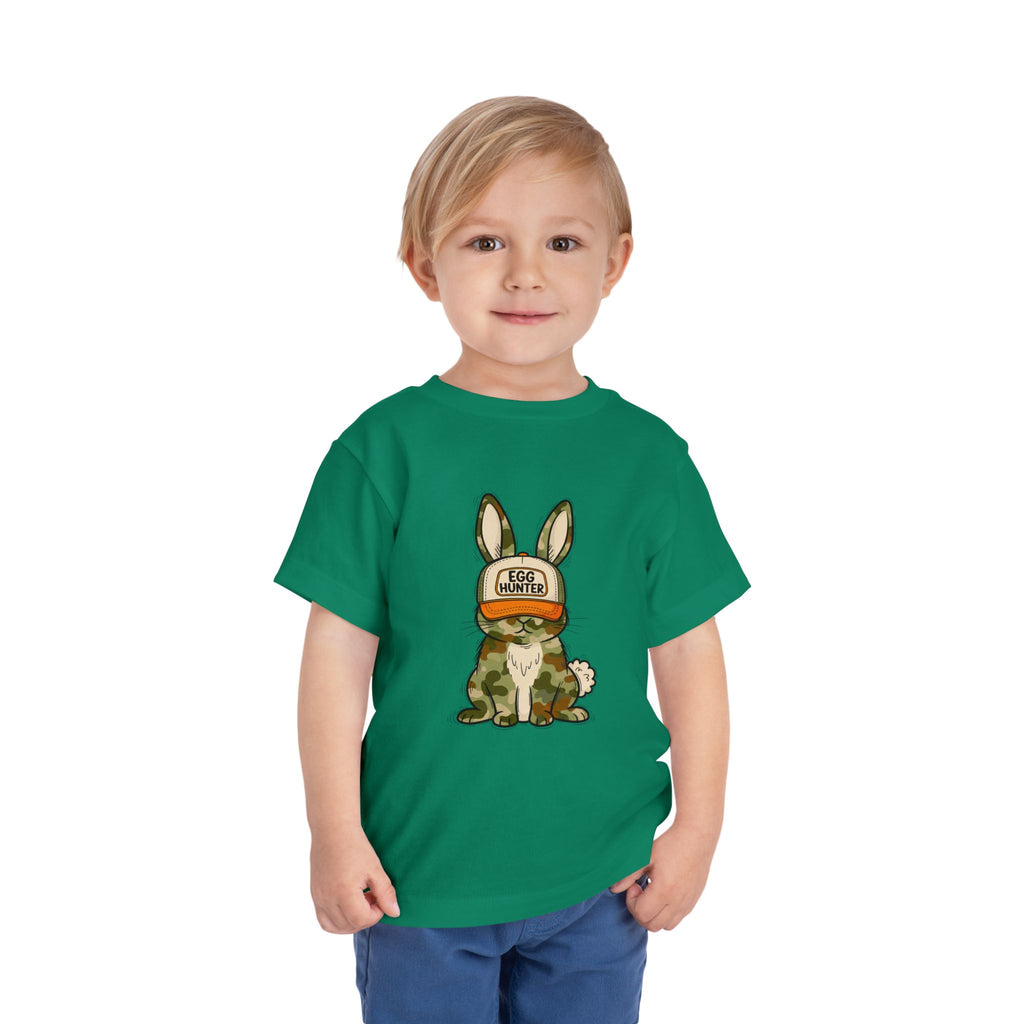 Toddler Tee — Camouflage Bunny "Egg Hunter" Easter Shirt