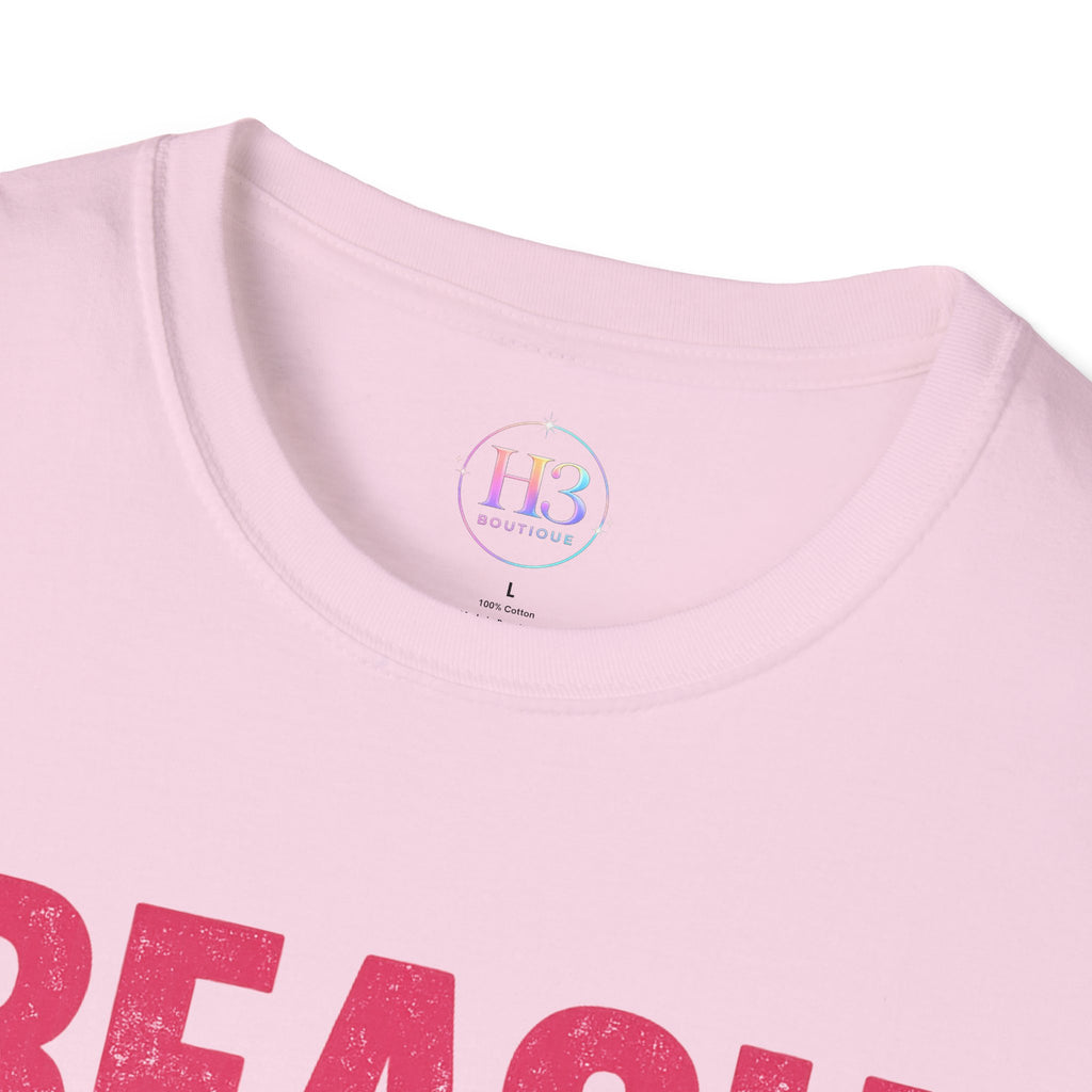 Beach Vibes T-Shirt — Casual Summer Tee with Retro Script