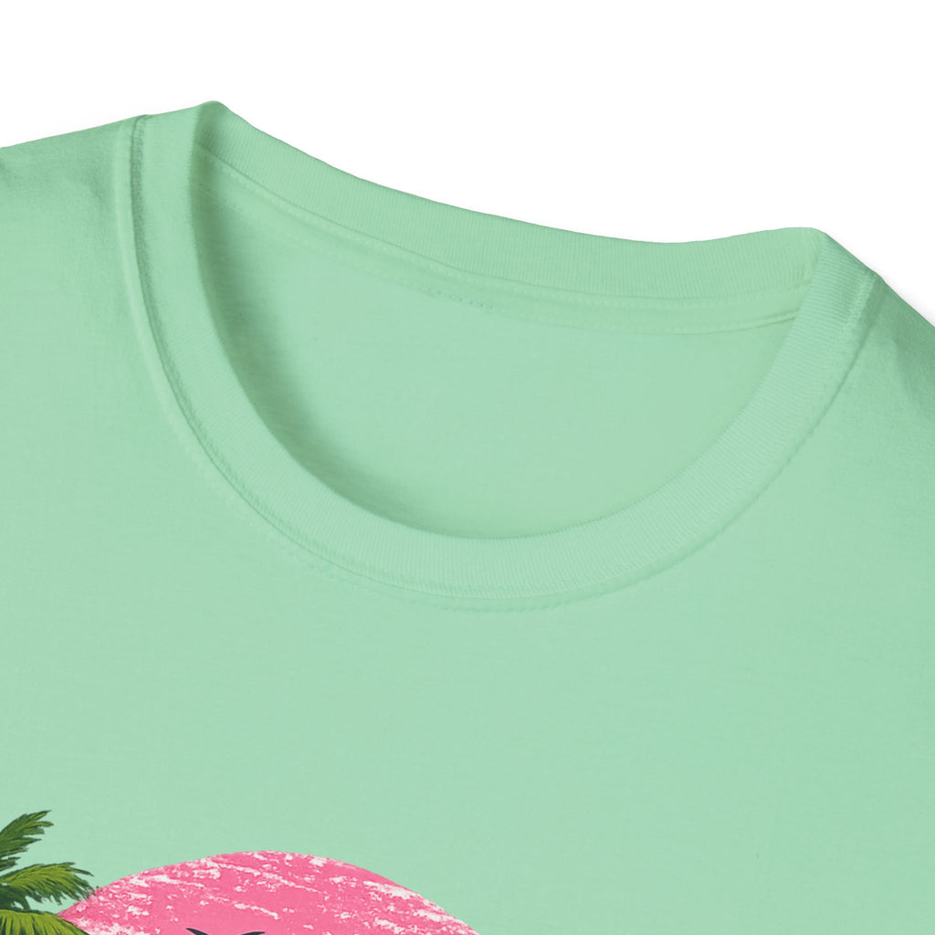 Salty Soul Tropical Sunset T-Shirt — Beach Palm Trees Retro Surf Tee