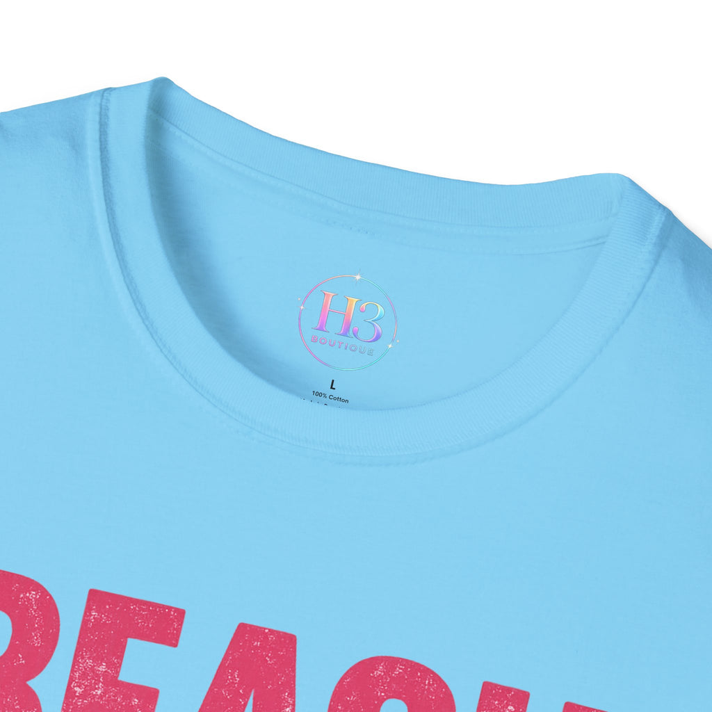 Beach Vibes T-Shirt — Casual Summer Tee with Retro Script