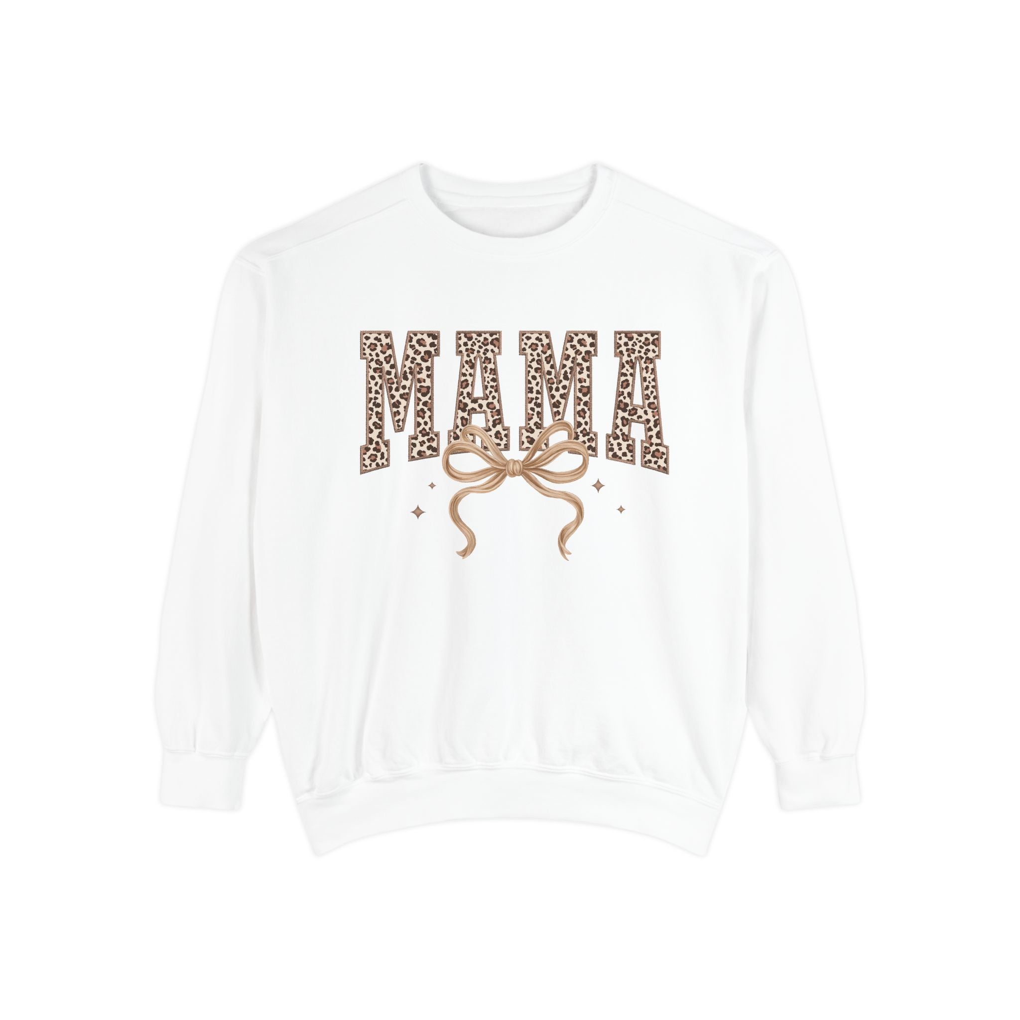 Mama Leopard Print Sweatshirt — Crewneck