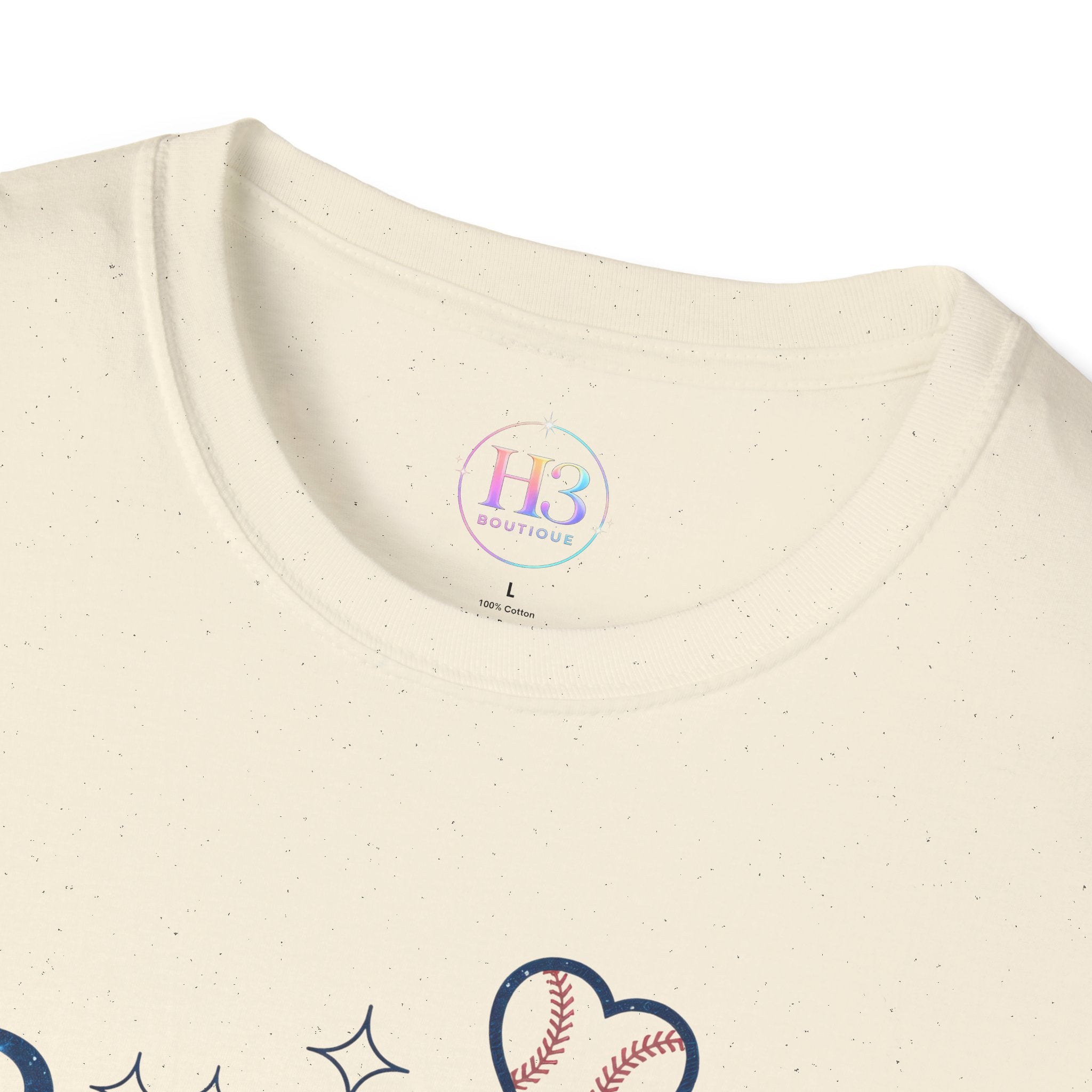 Baseball Mama T-Shirt — Cute Heart Baseball Mom Tee for Game Day