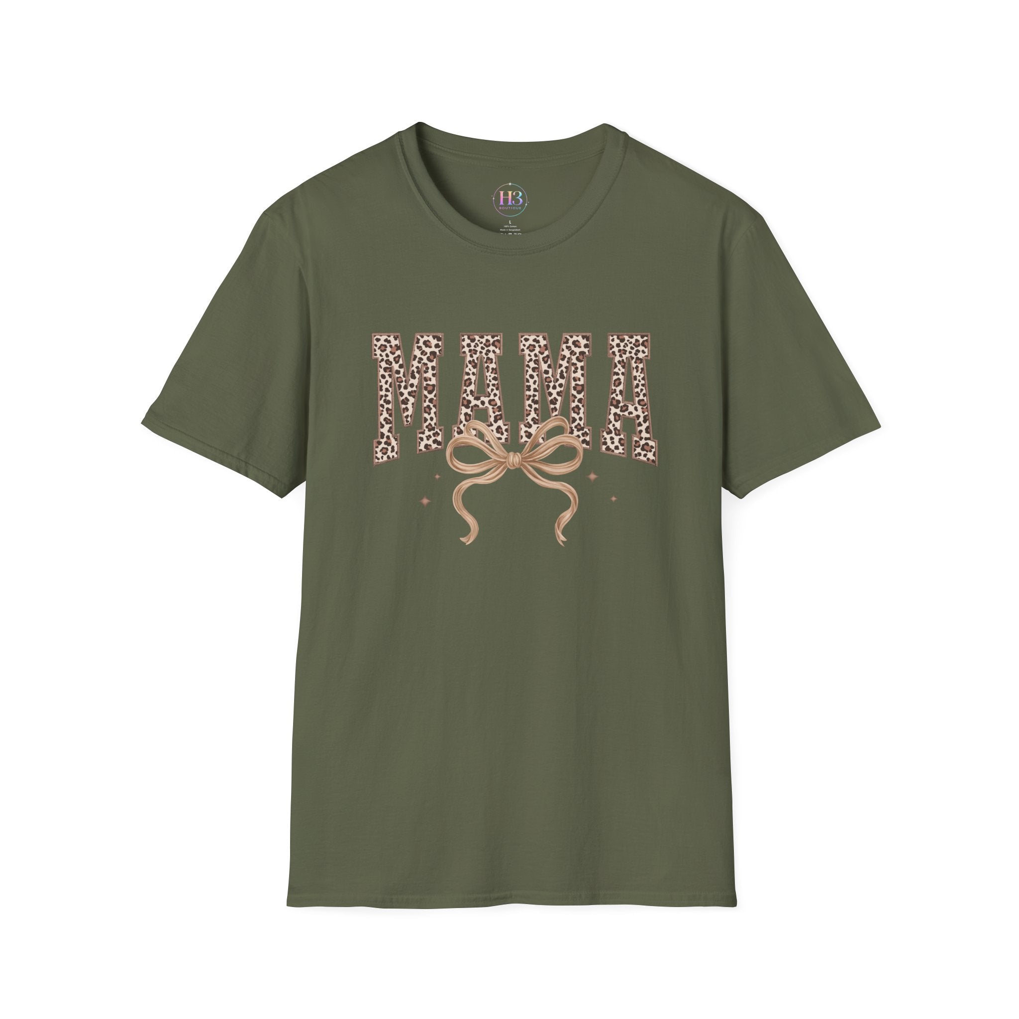 Mama Leopard Print T-Shirt