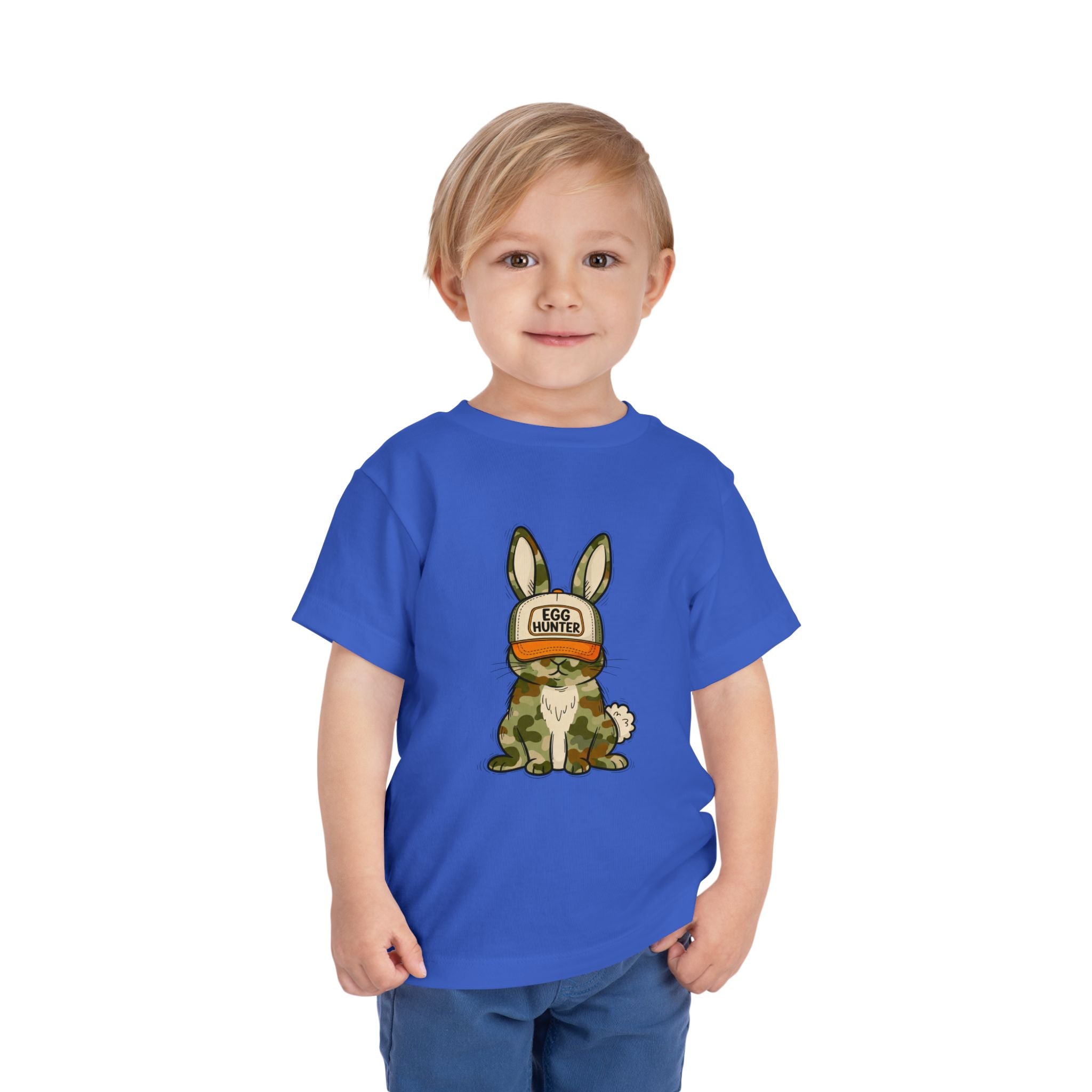 Toddler Tee — Camouflage Bunny "Egg Hunter" Easter Shirt