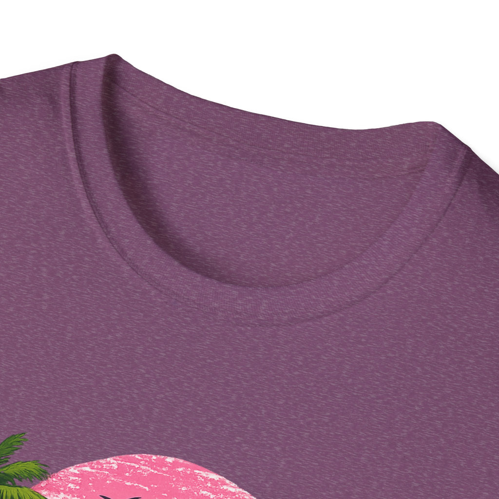 Salty Soul Tropical Sunset T-Shirt — Beach Palm Trees Retro Surf Tee